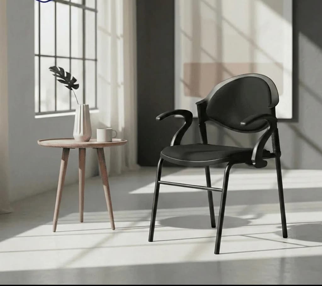 Model B-02AC – Cushioned Visitor & Study Chair with Armrests