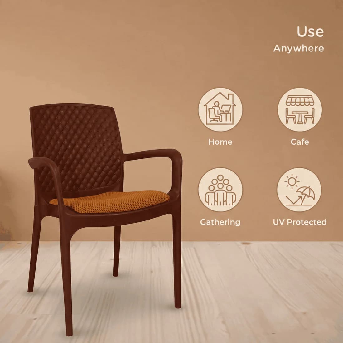 SAAB Plastic Chair – Model SP-624-C (Cushion Seat Series