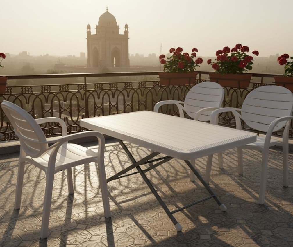SPECTRUM PATTI CHAIRS SET MODEL SP-675 CHAIRS AND TABLE