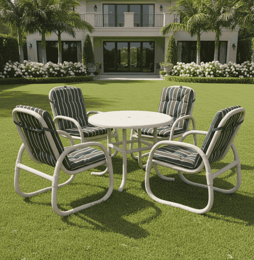 RK-OD99 – Outdoor Cushion Set with Table & Umbrella (5-Piece Set) thumbnail 3