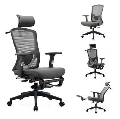 RK-2019 – Ergonomic Mesh Executive Chair with Footrest thumbnail 4