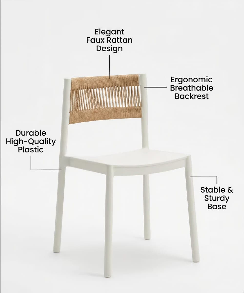 RK-910 – Full Plastic Chair Rattan Styple Imported thumbnail 6