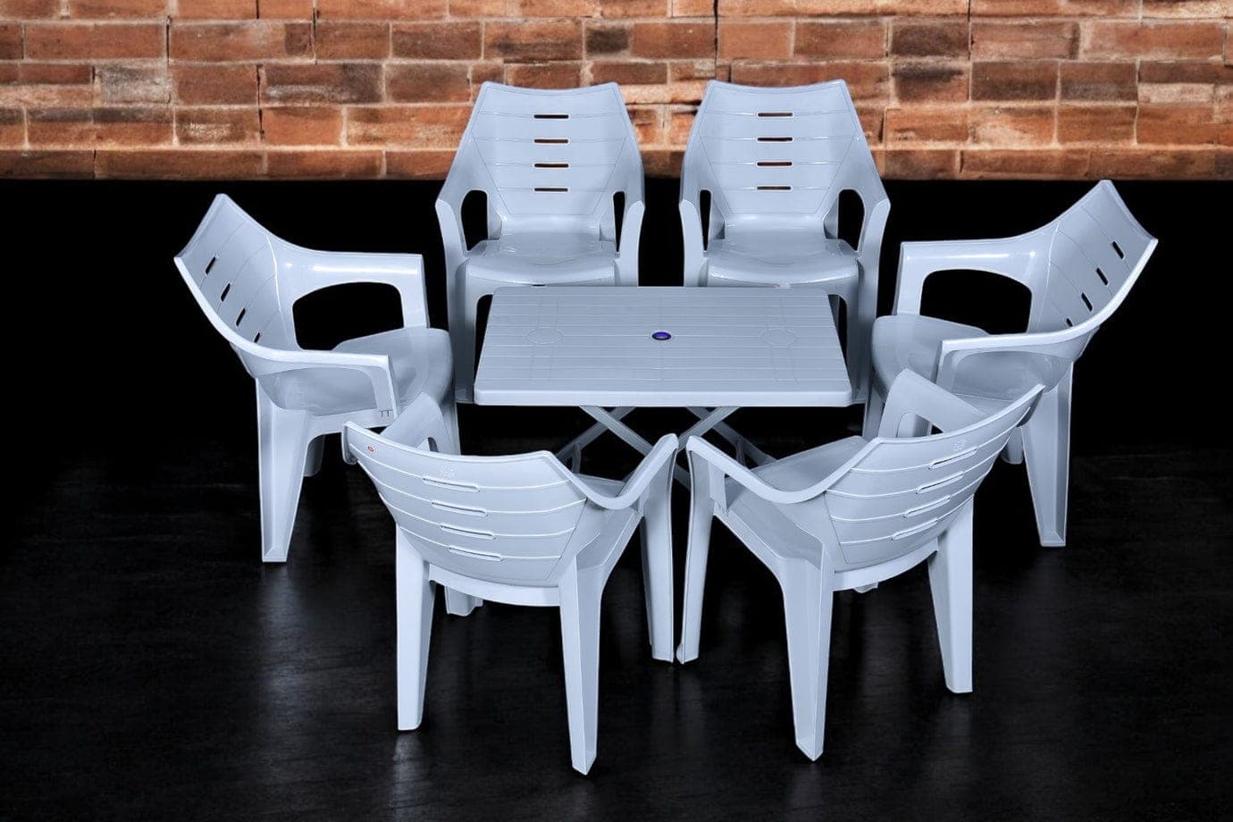 Elegance Chair Set with BP-214-s Folding Steel Plastic Table thumbnail 4