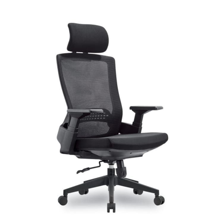 RK-P719 – High Back Ergonomic Mesh Revolving Chair | Adjustable Headrest & 3D Armrests