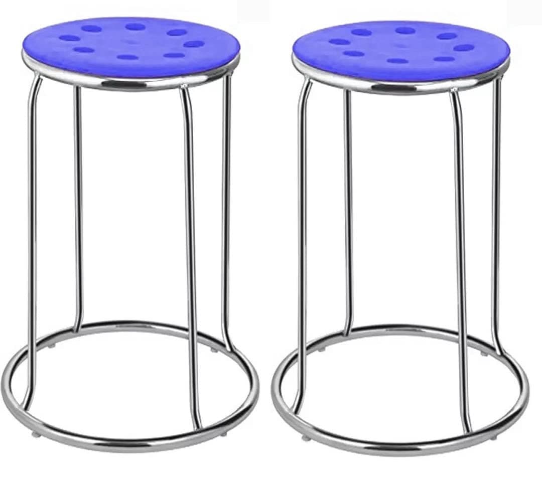 RK-BS118 – Blue Plastic Bar & Kitchen Stool | Lightweight
