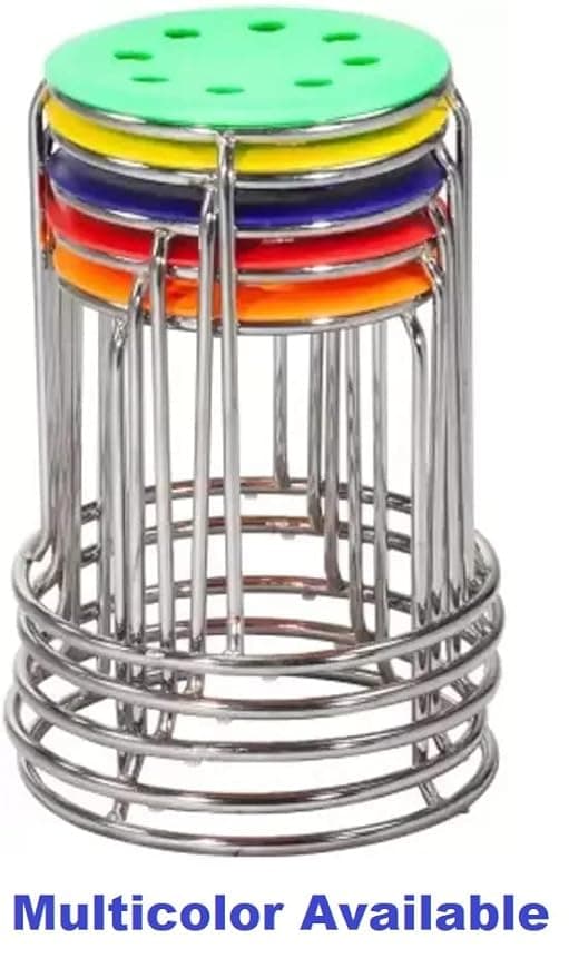 RK-BS118 – Blue Plastic Bar & Kitchen Stool | Lightweight thumbnail 3