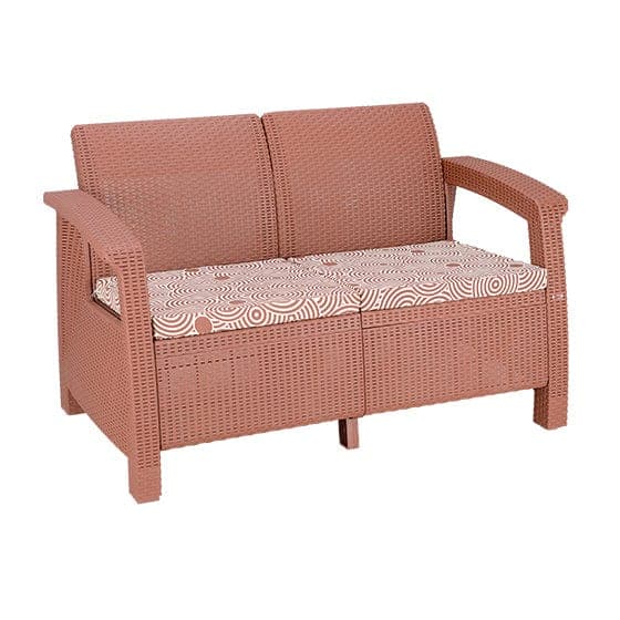 Boss BP-373 Newly Designed Rattan Allegra 2 Seater Sofa with Printed Cushions thumbnail 2